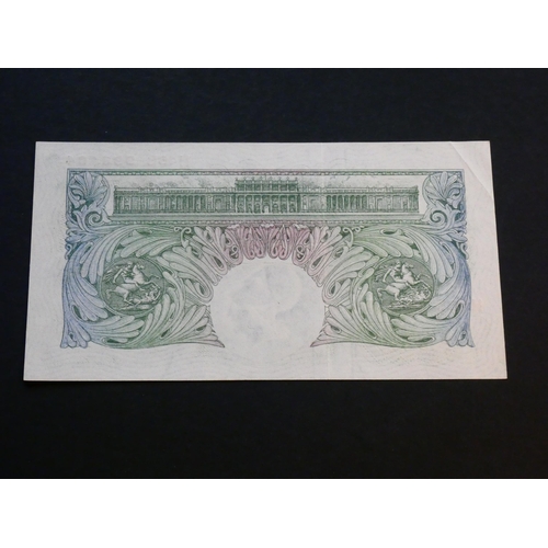 60 - GREAT BRITAIN – BANK OF ENGLAND.  1 Pound.  Sign. BEALE, B268 (BE54b), first series, serial number H... 