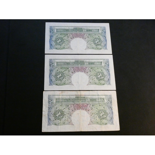 62 - GREAT BRITAIN – BANK OF ENGLAND.  1 Pound.  Sign. O’BRIEN, B273 (BE56), prefix N01K, VG, and consecu... 