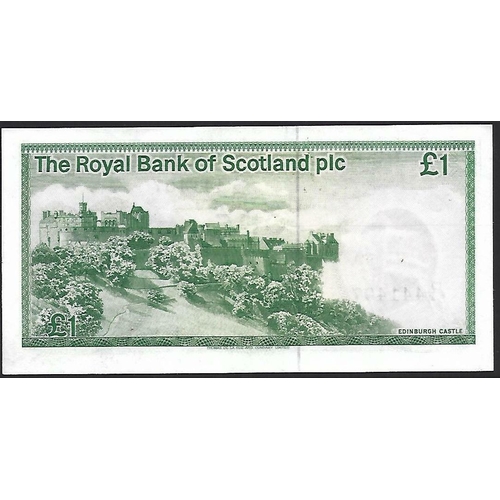 13 - GREAT BRITAIN.  Scotland, Royal Bank of Scotland, 5x 1 Pound, 1st may 1986, sign. Charles R. Winter,... 