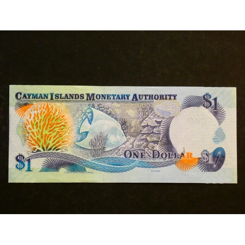 26 - CAYMAN ISLANDS.  1 Dollar, 2006 series, sign. Kenneth Jefferson & Cindy Scotland, replacement, seria... 