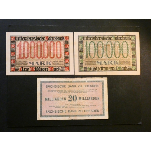 37 - GERMAN STATES.  Württemberg, inflationary period, 100 000 Mark, 15th June 1923, P-S985, NVF, centre ... 