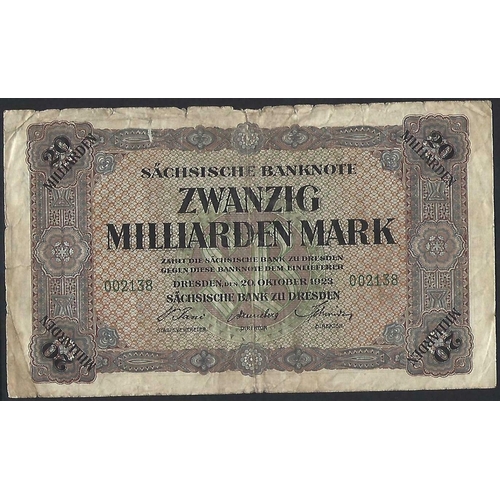 37 - GERMAN STATES.  Württemberg, inflationary period, 100 000 Mark, 15th June 1923, P-S985, NVF, centre ... 