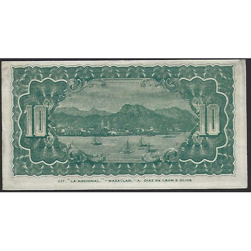 68 - MEXICO.  Oaxaca, revolutionary issue, LA CAMAR DE COMERCIO DE OAXACA, 10 Centavos, April 1915, VG, t... 