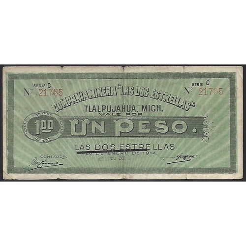 68 - MEXICO.  Oaxaca, revolutionary issue, LA CAMAR DE COMERCIO DE OAXACA, 10 Centavos, April 1915, VG, t... 