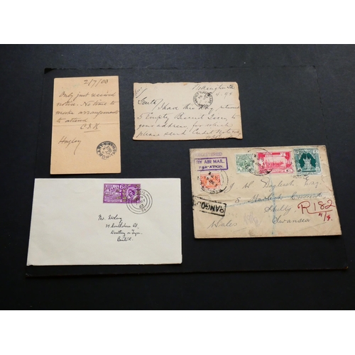 116 - POSTAL.  Collection of postal covers, etc., 1894 to 1963, including Tasmania, Cape of Good Hope, UK,... 