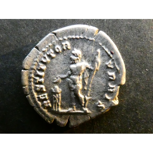 134 - ROMAN IMPERIAL.  Septimius Severus (193-211CE), silver Denarius, 3.41g, obverse; SEVERVS AVG PART MA... 