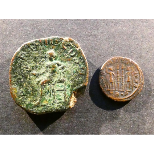 135 - ROMAN IMPERIAL.  Gordian III (238-244CE), AE Sestertius, obverse; IMP GORDIANVS PIVS FEL AVG, laurea... 