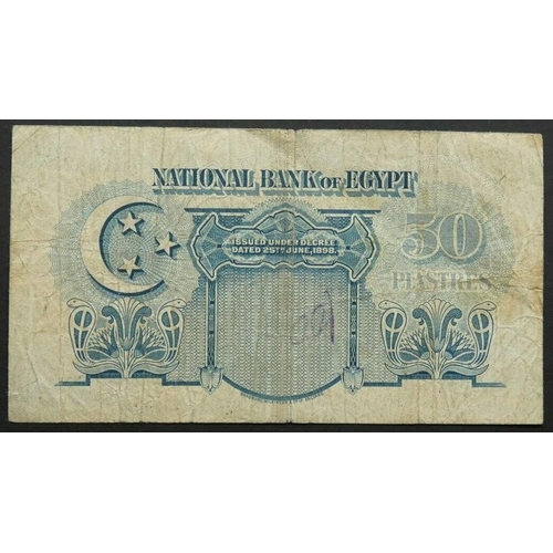 14 - EGYPT.  50 Piastres, 29.07.1941, sign. NIXON, P-21b, VG, small graffito on back.