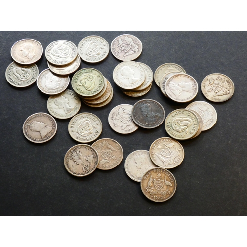 172 - AUSTRALIA.  Shilling; 1910, 1911, 1912, 1913, 1914, 1916M, 1917M, 1918M, 1920, 1922, 1925, 1926, 192... 