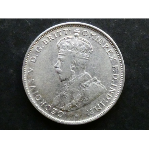 173 - AUSTRALIA.  Florin, 1924, KM27, F/NVF