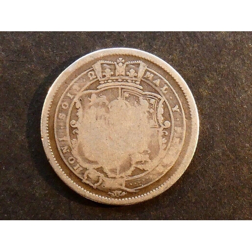 235 - UNITED KINGDOM.  Shilling.  1817, un-barred H in HONI, ESC-1232C (Bull-2146), S-3790, VG, light scra... 