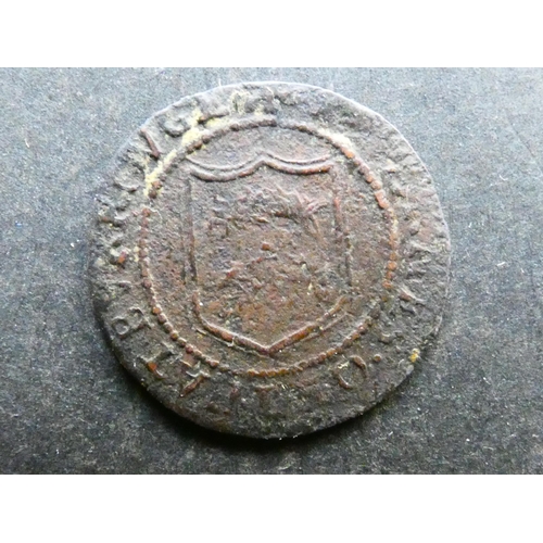 384 - TRADESMEN’S TOKENS, 17TH CENTURY.  Gloucestershire, Farthing, Tetbury, obverse; THIS FARTHING IS OWN... 