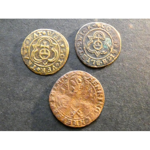 505 - GERMANY.  Mediaeval Nuremburg jetons, x2, including Hans Krauwinckel GOTES REICH BLIBT EWICK, and Wu... 