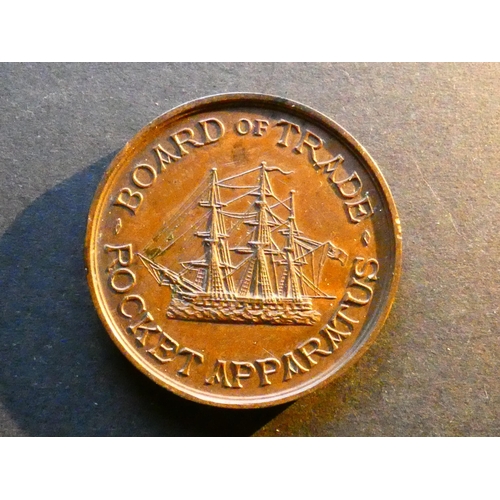 510 - UNITED KINGDOM.  Life-saving medal, obverse; BOARD OF TRADE ROCKET APPARATUS, a ship, reverse; PROOF... 