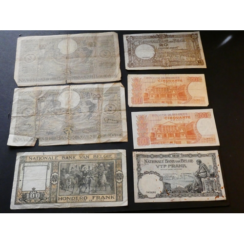 14 - BELGIUM.  5 Francs, 12.04.1938, together with 20 Francs, 26.03.1940, plus 50 Francs, 16.05.1966 (2),... 