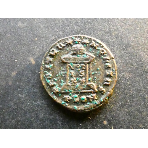 160 - ROMAN IMPERIAL.  Crispus (316-326 CE), billon Centenionalis, obverse; CRISPVS NOBIL C, laureate & cu... 