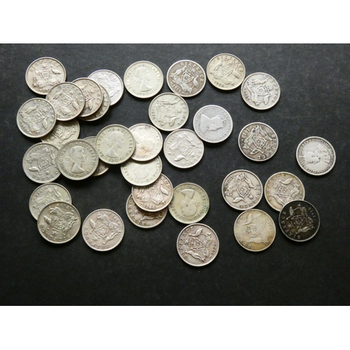 211 - AUSTRALIA.  6 Pence; 1910, 1911, 1912, 1914, 1919M, 1921, 1925, 1926, 1927, 1928, 1936, 1940, 1941, ... 