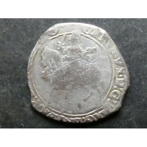 248 - ENGLAND.  Charles I (1625-1649), silver ½-Crown, tower mint under king, Group IV, mintmark triangle ... 