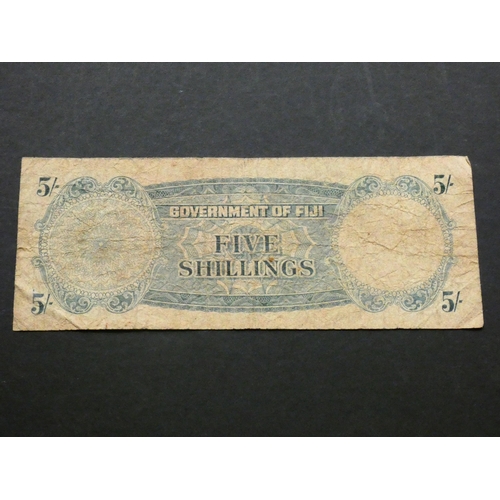 26 - FIJI.  5 Shillings, 1.6.1957, P-51a, VG