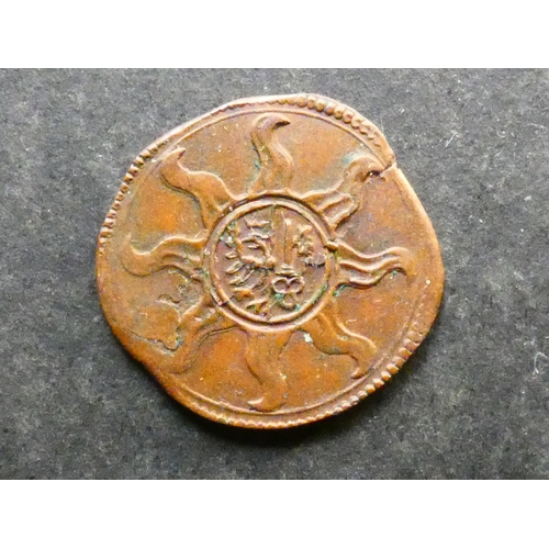 398 - SWITZERLAND.  Republic of Geneva, 1 Sol, 1590, EF