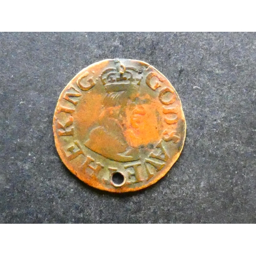 417 - TRADESMEN'S TOKENS, 17TH CENTURY.  Durham, Farthing, Durham, obverse; WILLIAM IORDAN, IN DVRHAM, rev... 