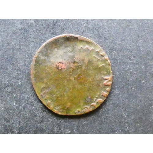 424 - TRADESMEN'S TOKENS, 17TH CENTURY.  Durham, Farthing, Stockton, obverse; IOHN WELLS 1666, IN STOCKTON... 