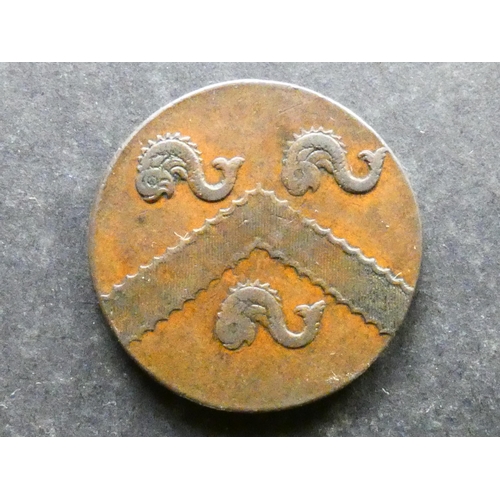 434 - TRADESMEN'S TOKENS, 18TH CENTURY.  Hampshire, Halfpenny, West Cowes (Isle of Wight), 1798, obverse; ... 