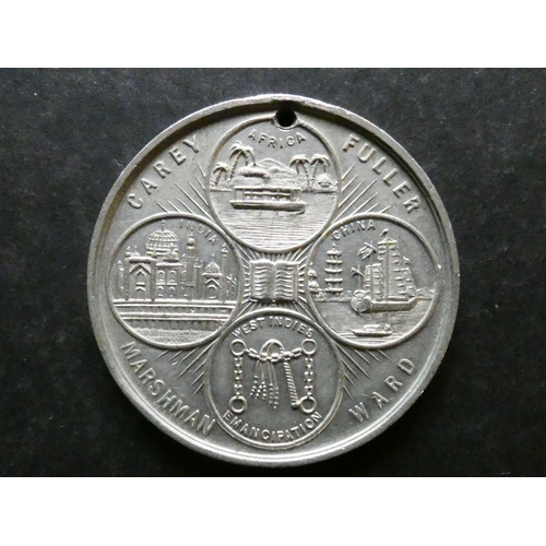 528 - MEDALLIONS, NATIONAL & LOCAL.  1892, Centenary of the foundation of the Baptist Missionary Society, ... 