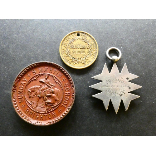 534 - MEDALLIONS, VARIOUS.  1866, CENTENARY OF AMERICAN METHODISM, FRANCIS ASBURY, bust ¾-right // SUFFER ... 