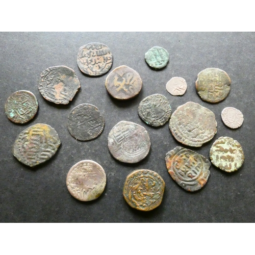 50 - ISLAMIC.  Small collection of Islamic types, mediaeval to 19th Century, copper and silver issues, in... 