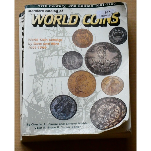 27 - BOOKS.  Chester L. Krause & Clifford Mishler, STANDARD CATALOG  OF WORLD COINS, 1601-1700, Krause Pu... 