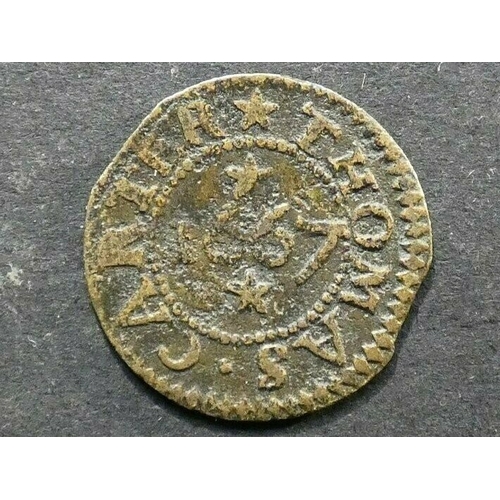 78 - TRADESMEN'S TOKEN, 17TH CENTURY.  Essex, Colchester, Farthing, Obverse; THOMAS CARTER, 1667 with sta... 