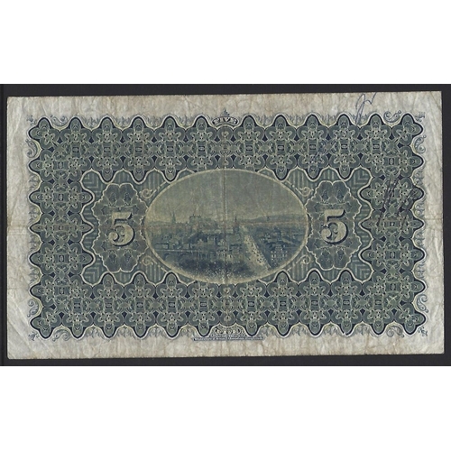 41 - SCOTLAND. The National Bank of Scotland Limited. 5 Pounds, 2nd July 1928, sign. W. Lethbridge and ha... 