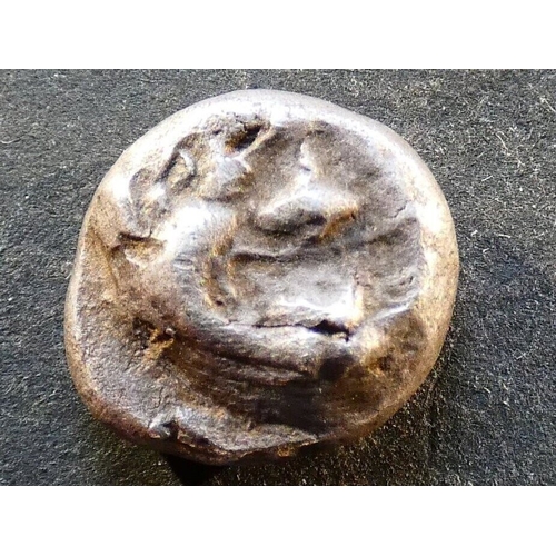 99 - GREEK.  Parion in Mysia (Southwestern Black Sea coast), silver 3/4 Drachm, 3.24g, c.480 BCE. Obverse... 