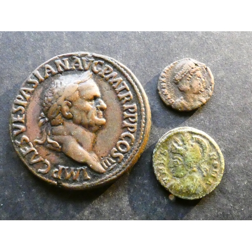 105 - ROMAN IMPERIAL.  Constantine I (308-337 CE), billon reduced Centenionalis, VRBS ROMA type, two stars... 