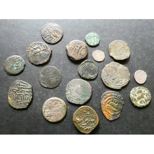 130 - ISLAMIC.  Small collection of Islamic types, mediaeval to 19th Century, copper and silver issues, in... 