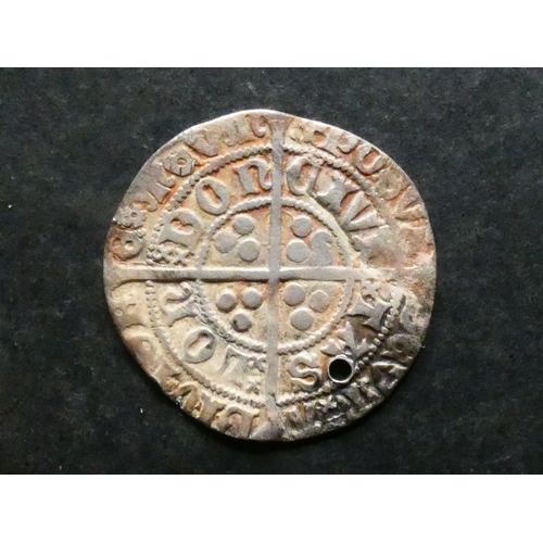 167 - ENGLAND.  Edward IV (2nd reign, 1471-1483), silver Groat, 2.46g, London mint, mintmark plain cross w... 