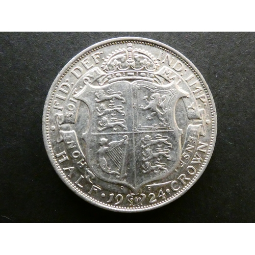 180 - UNITED KINGDOM.  Halfcrown.  1924, S-4021A, NVF