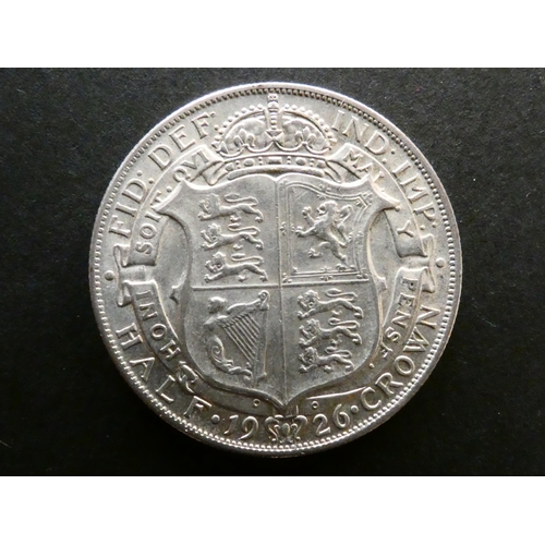 181 - UNITED KINGDOM.  Halfcrown.  1926, second coinage, S-4021A, NVF