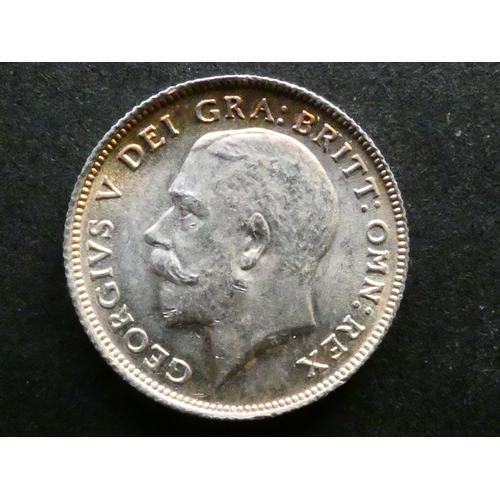 210 - UNITED KINGDOM.  Sixpence.  1911, S-4014, GEF, light toning and contact marks.