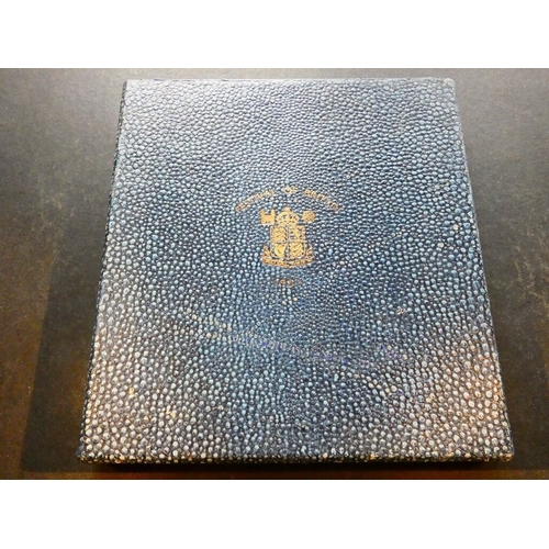 221 - UNITED KINGDOM. Proof Set.  1951, Farthing to Crown, in original blue card box, NFDC, light marks an... 