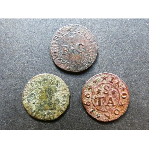 362 - TRADESMEN’S TOKENS, 17TH CENTURY.  Oxfordshire, including Dorchester on Thames, Farthing, obverse; W... 