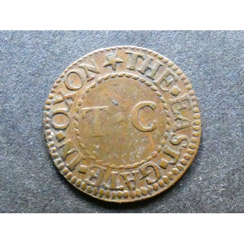 367 - TRADESMEN’S TOKENS, 17TH CENTURY.  Oxfordshire, Oxford, Farthing, obverse; THOMAS COMBES NEARE, the ... 