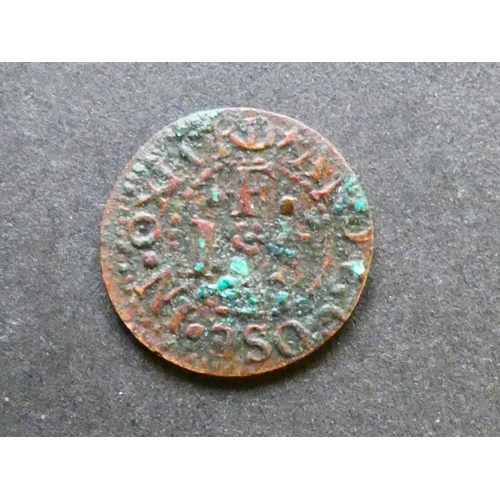 369 - TRADESMEN’S TOKENS, 17TH CENTURY.  Oxfordshire, Oxford, Farthing, obverse; IOHN FOX AT THE FOX, a fo... 