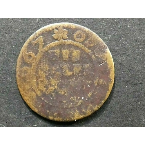 393 - TRADESMEN’S TOKENS, 17TH CENTURY.  Westmorland, Kendal, Halfpenny, Obverse; IAMES COCKE IVNIOR, a co... 