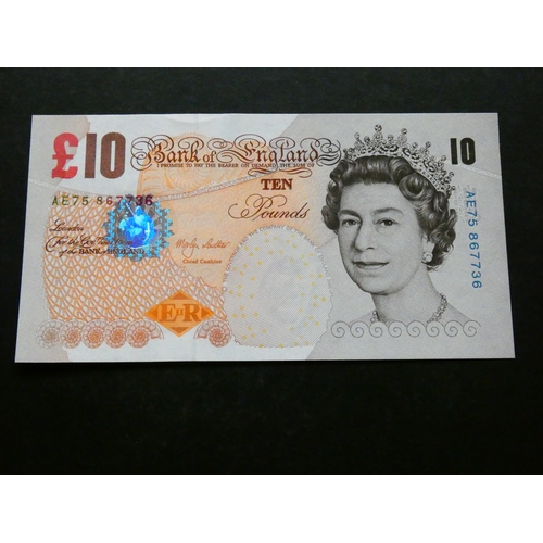 9 - GREAT BRITAIN.  Bank of England, 10 Pounds, sign. MERLYN LOWTHER for 