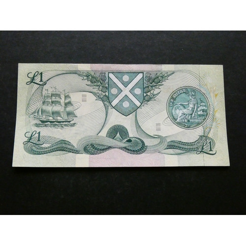 16 - GREAT BRITAIN.  Scotland, Bank of Scotland. 1 Pound, 28th October 1974, sign. Clydesmuir & A.M. Russ... 