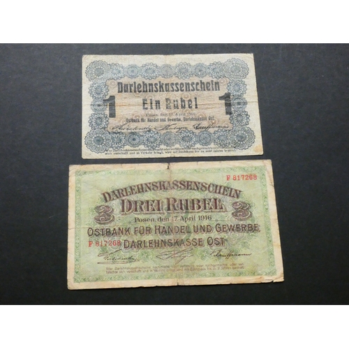 54 - LITHUANIA.  Regional issues, Occupation of Russian areas during WWI, currency for occupied Lithuania... 