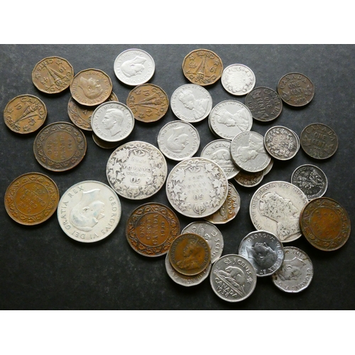 28 - CANADA.  Collection, 1900 to 1950, including 1 Cent (1910, 1912, 1915, 1918, 1920 large, 1927, 1929,... 