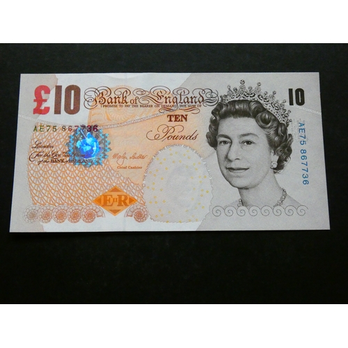 73 - GREAT BRITAIN.  BANK OF ENGLAND.  10 Pounds. Sign. MERLYN LOWTHER for 